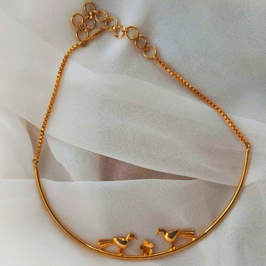 Love Birds Necklace β part of the Love Bird Earrings and Necklace Combo by Kansya Jewelry