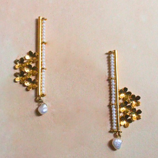 Pearl-Bloom-Stem-Earrings