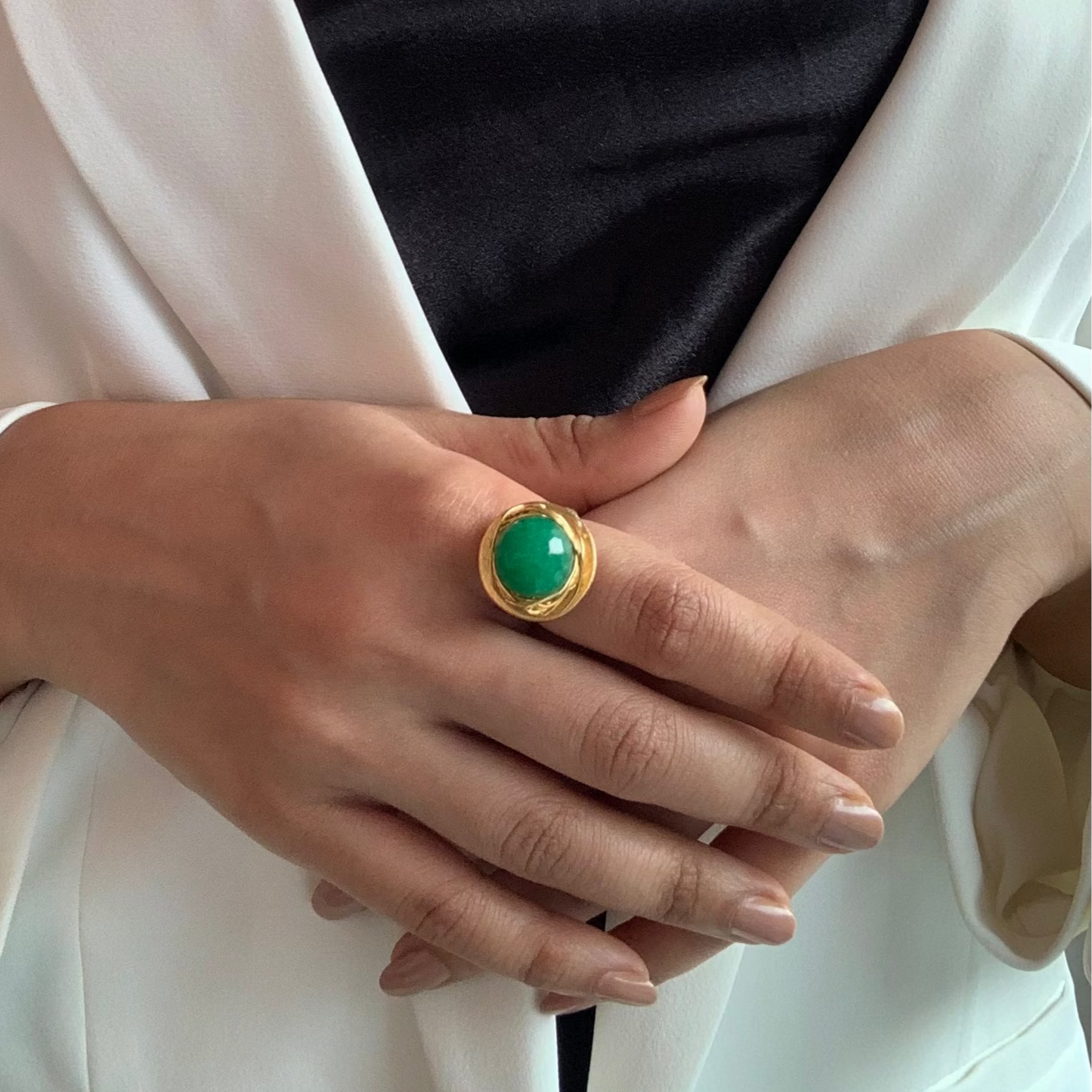 Blue Onyx Ring