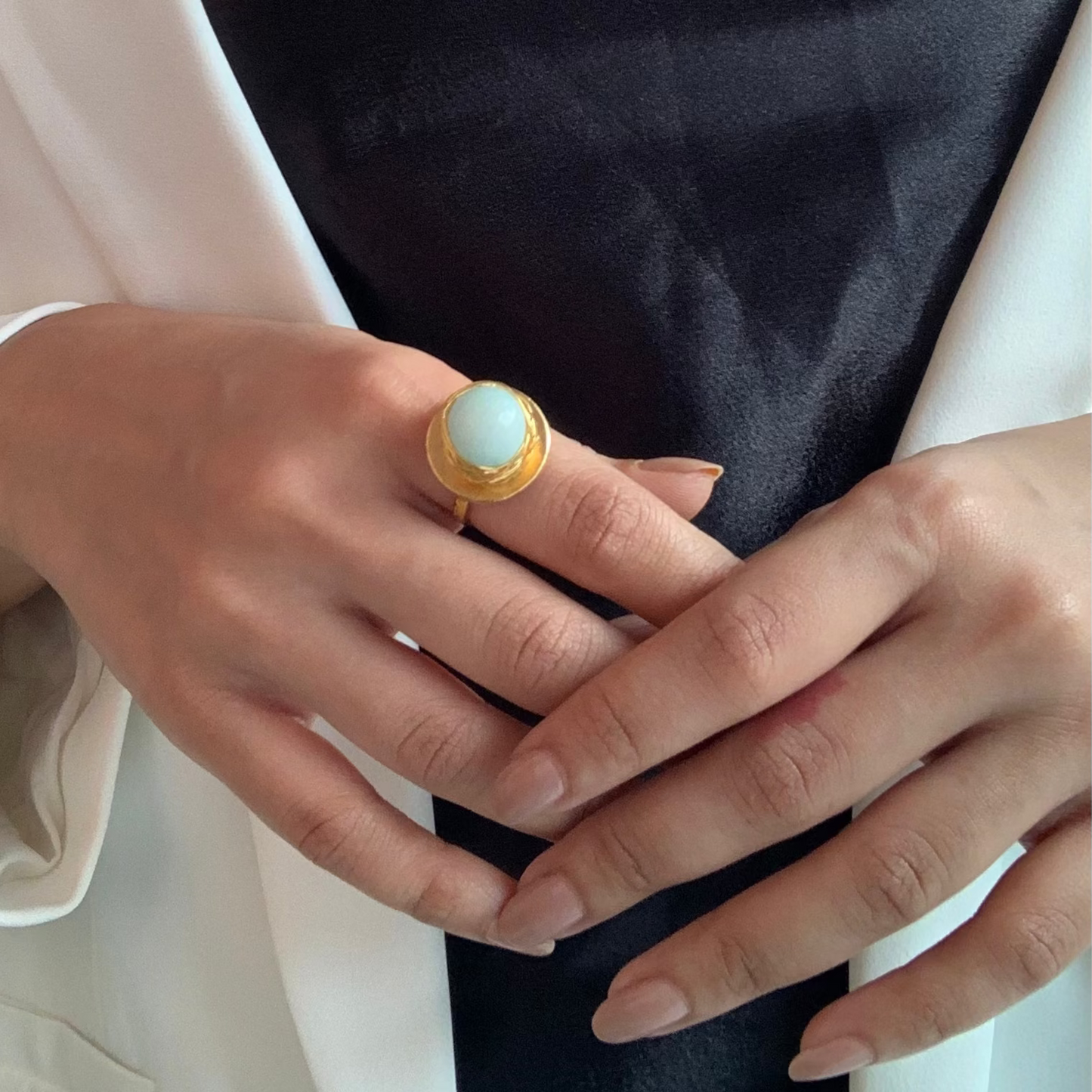 Blue Onyx Ring