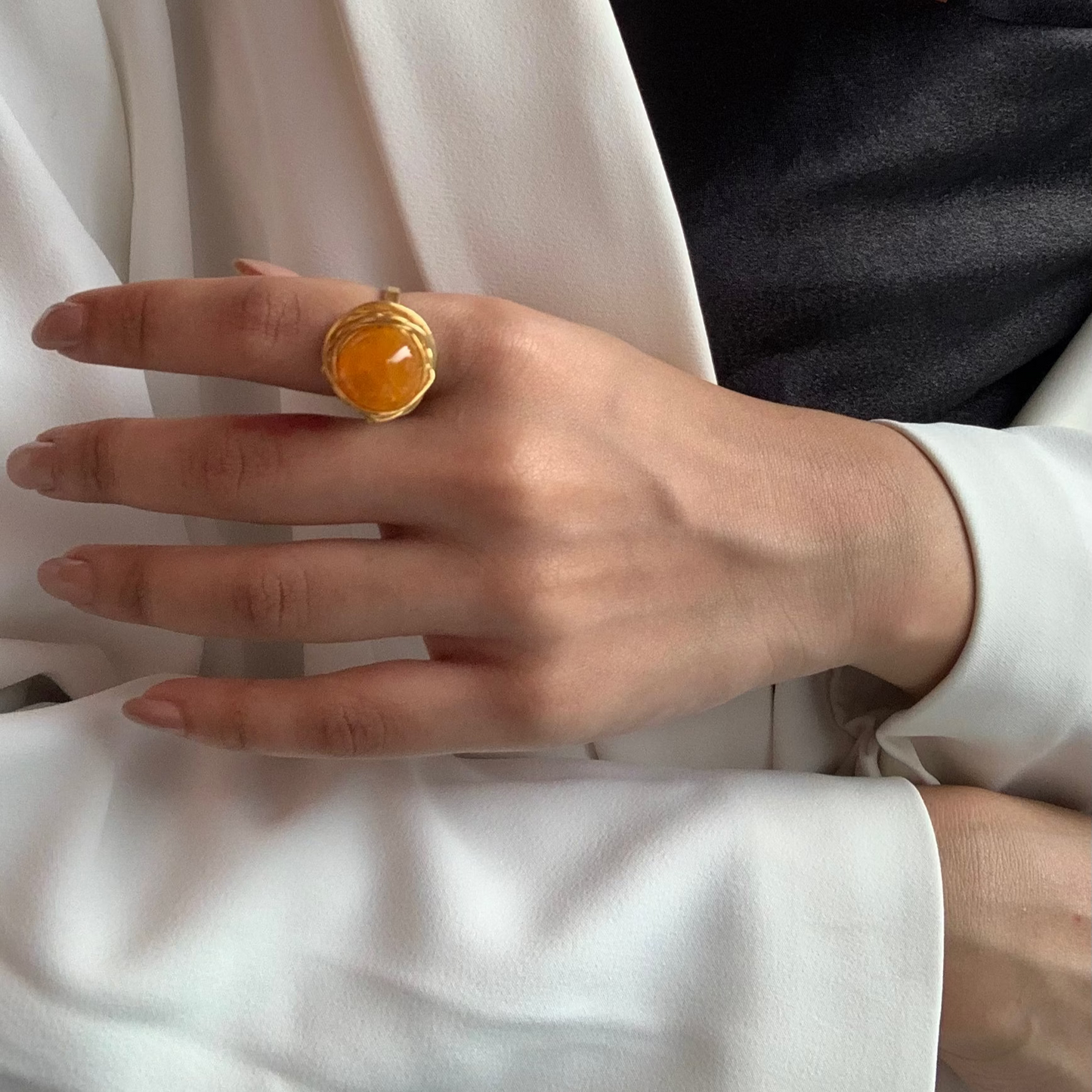Blue Onyx Ring