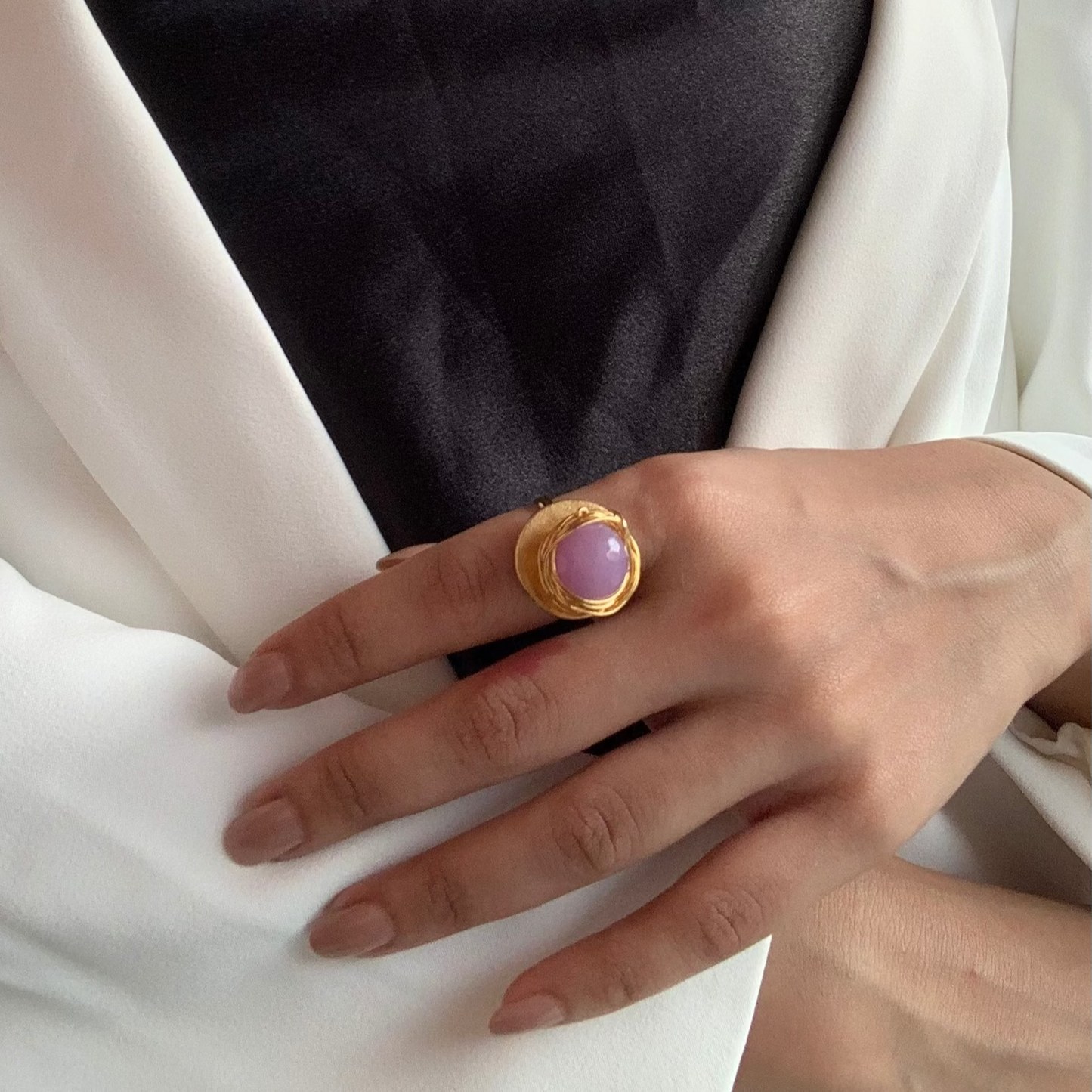 Blue Onyx Ring