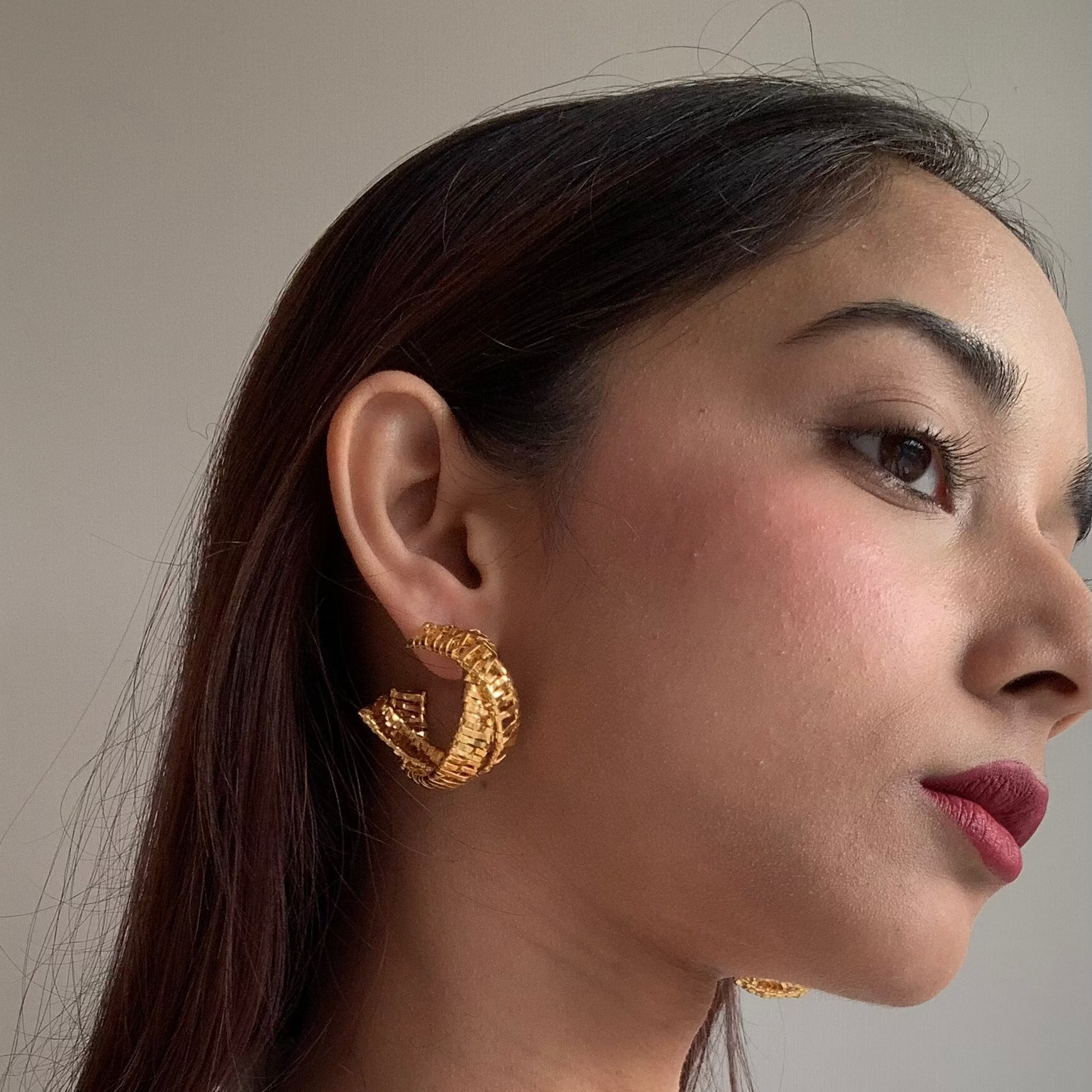 Aurora-Gold-Twist-Studs
