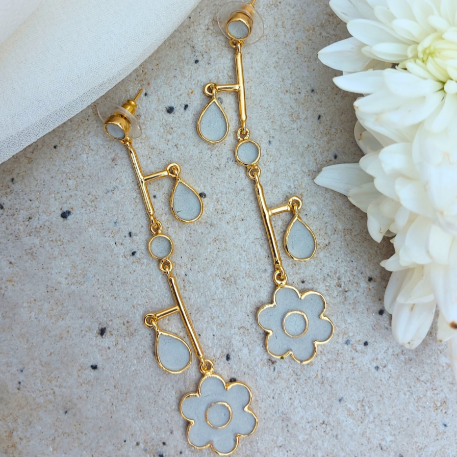 Balanced-Out-Cement-Earrings