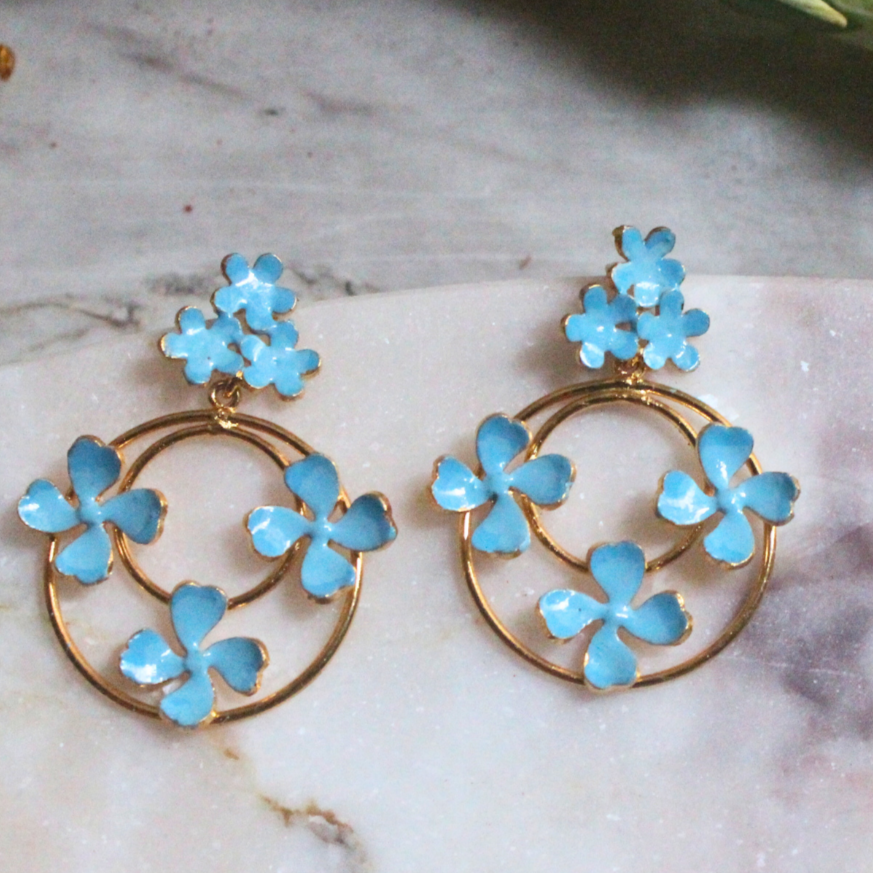 Blue-Enamel-Blossom-Orbit-Ring