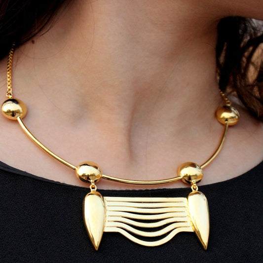 Collar-Gold-Tone-Necklace
