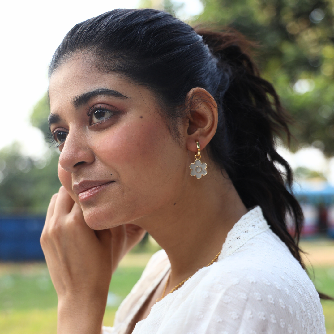 Detachable-Floral-Cement-Ear-Dangler