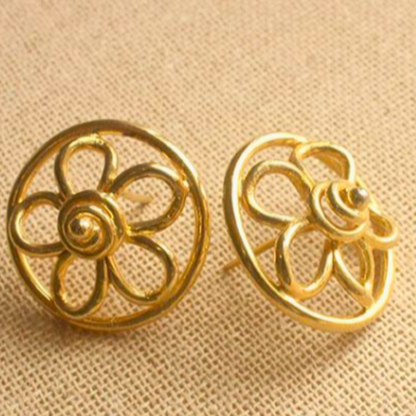 Dial-Flower-Ear-Studs
