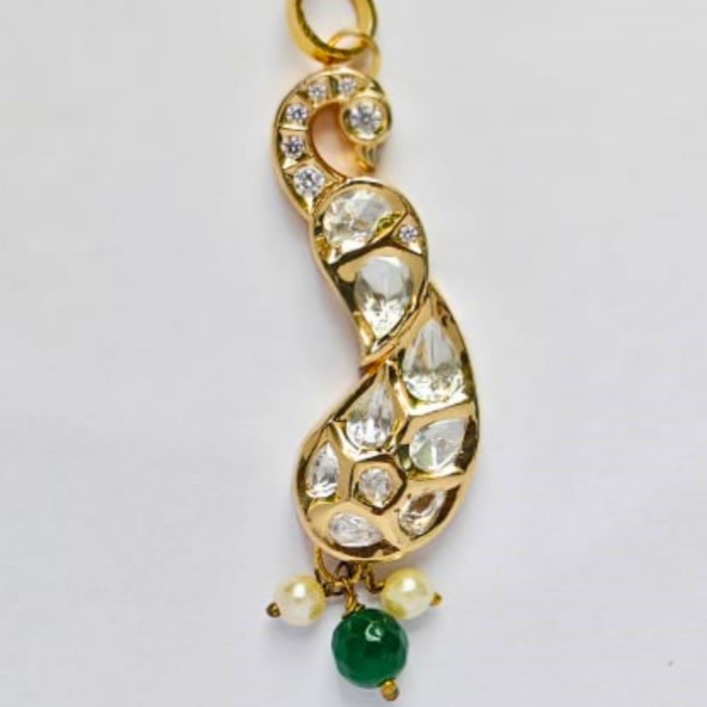 Gold-Peacock-Kundan-Pendant