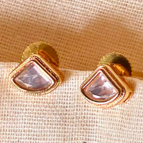 Gold-Triangle-Kundan-Studs