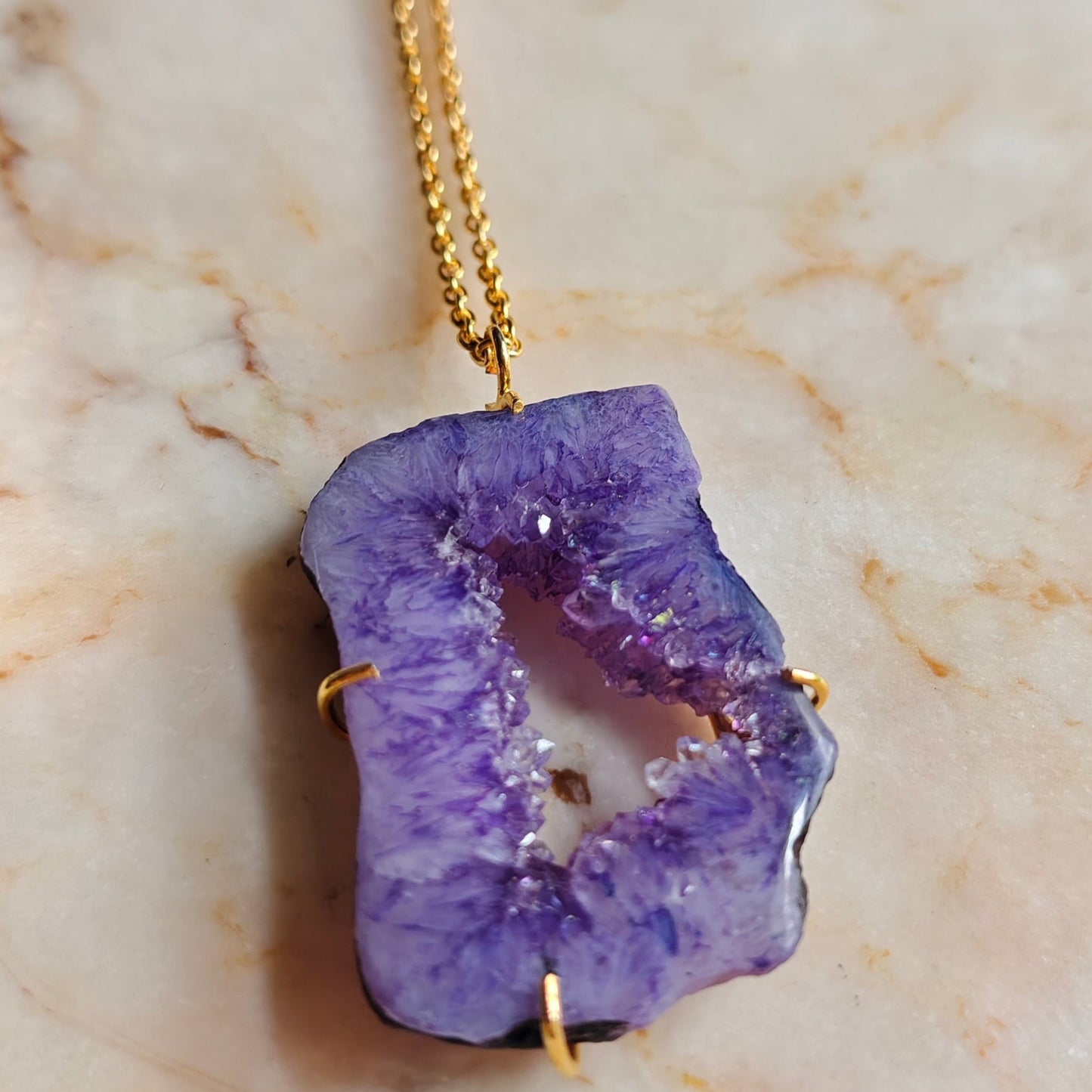 Purple-Druzy-Agate-Stone-Pendant