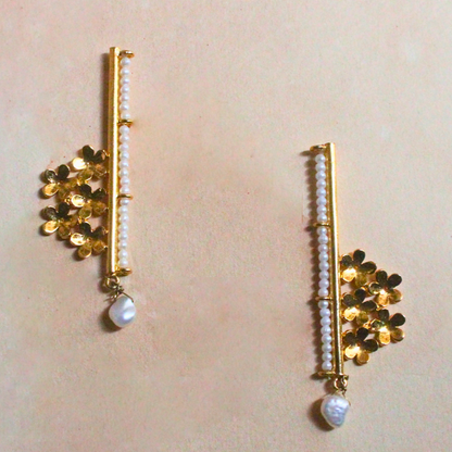 Pearl-Bloom-Stem-Earrings