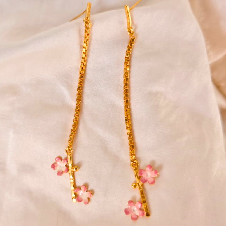 Pink-Flower-Chain-Dangler