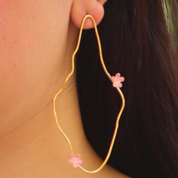 Pink-Petal-Earrings