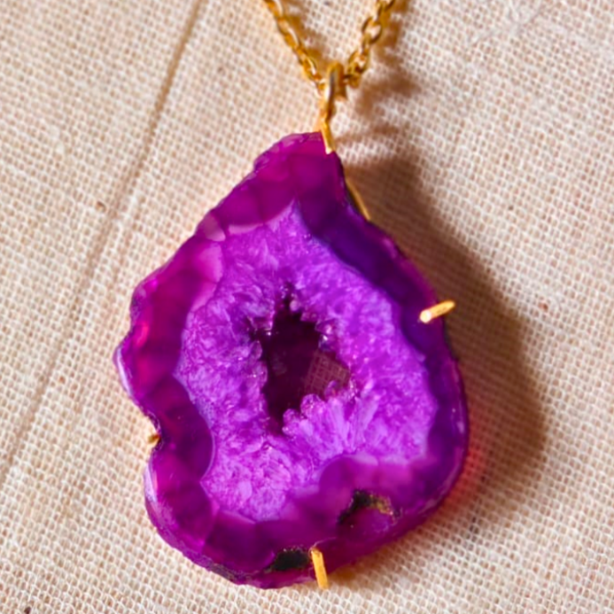 Purple-Druzy-Agate-Stone-Pendant