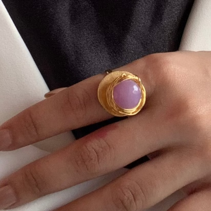 Purple Onyx Ring