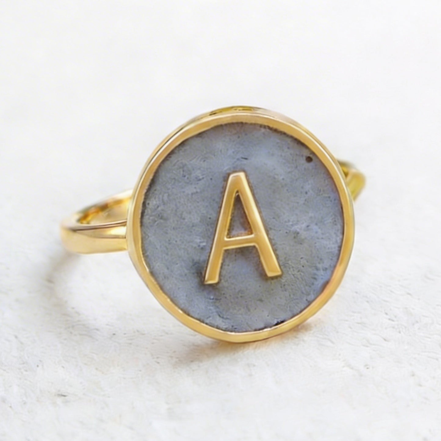 personalized alphabet a ring