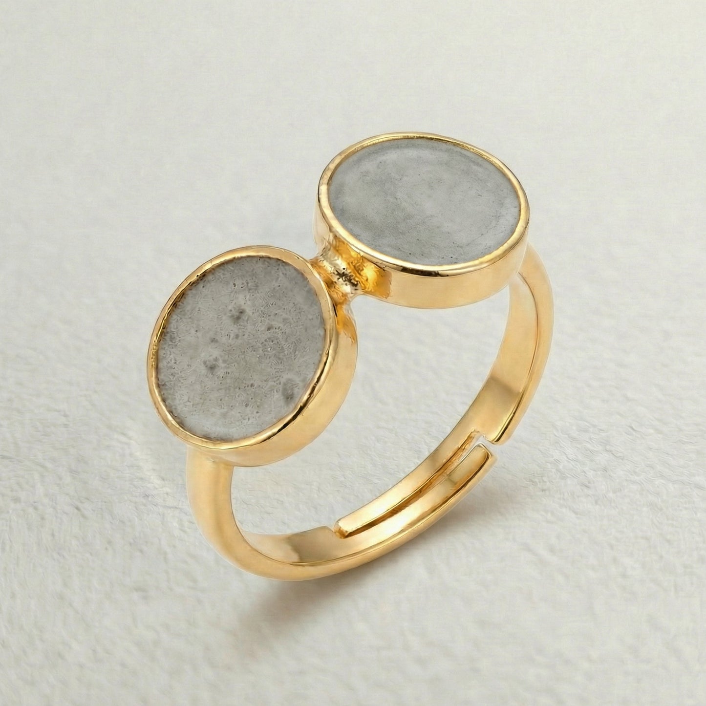 Dual Cement Ring — part of the Cement Jewelry Trio by Kansya Jewelry